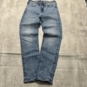 American Eagle Jeans Men 30x32 Original Straight Airflex Blue Stretch Whisker